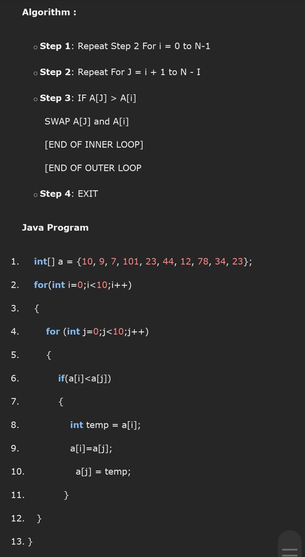 Solved Algorithm 1: Insertion Sort Insertion Sort Is The | Chegg.com