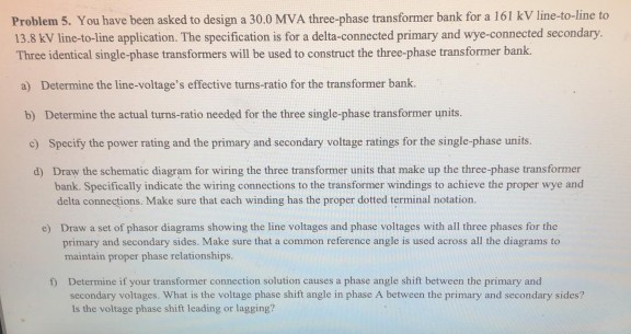 transformer phase shift angle