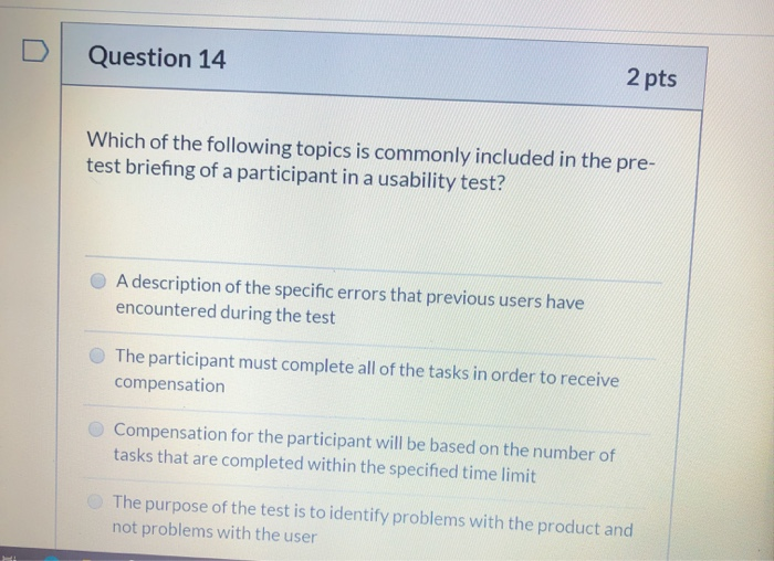 Solved Question 11 2 pts Which of the following is not a | Chegg.com