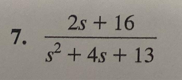 Solved In Problems 1-10, Determine The Inverse Laplace | Chegg.com