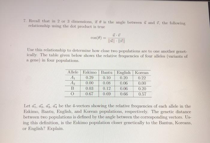 Solved 7 Recall That In 2 Or 3 Dimensions If 6 Is The A Chegg Com