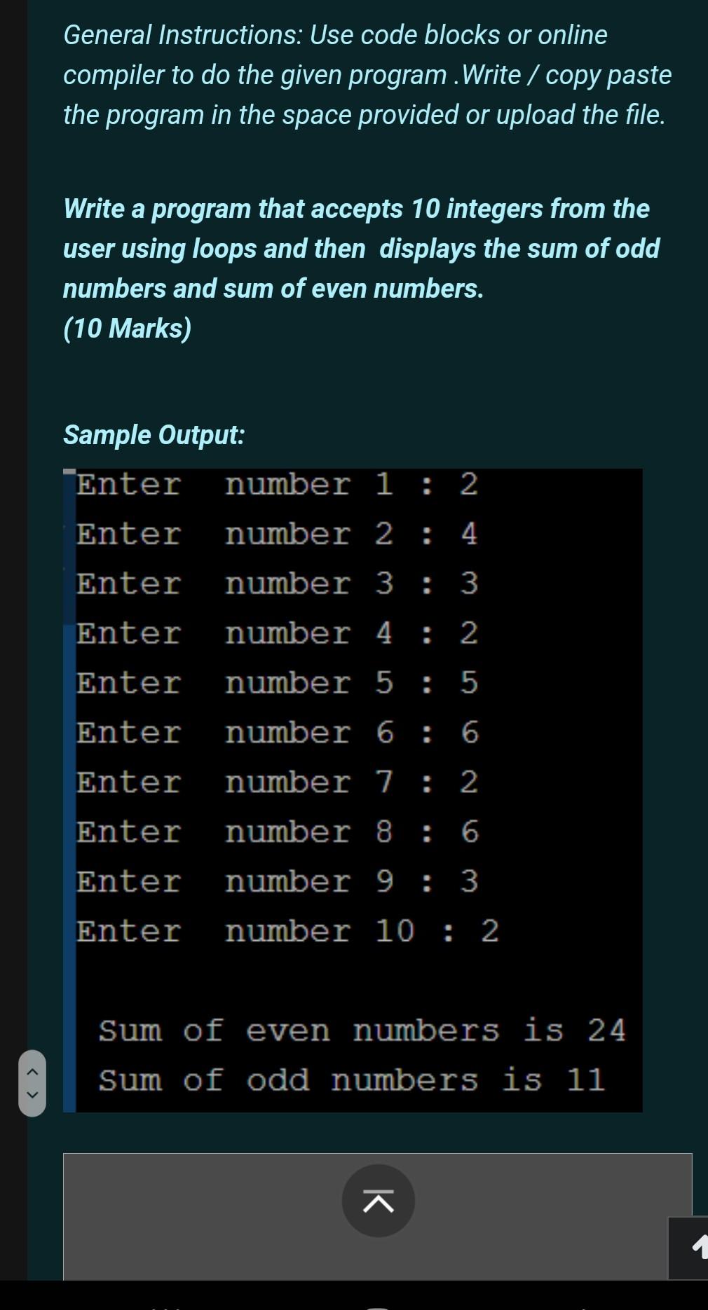 Solved General Instructions: Use code blocks or online | Chegg.com
