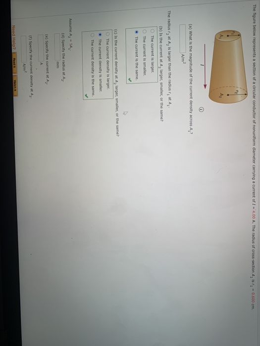 Solved The figure below represents a section of a circular | Chegg.com
