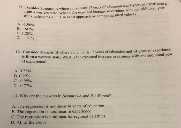 Solved Questions 9 to 13 are based on the table below: 179 | Chegg.com