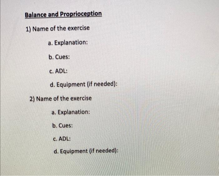 Solved Muscular Strength And Endurance 1) Name Of The | Chegg.com