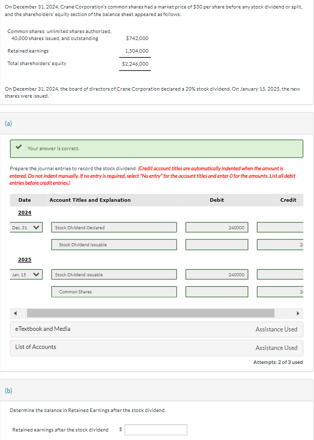 Solved I need help with the second part of this financial | Chegg.com