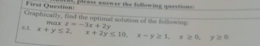 Solved please answer the following questions: First | Chegg.com