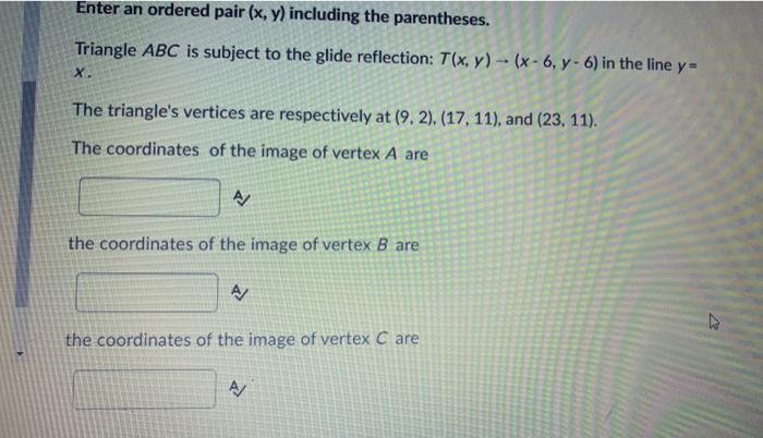 Solved Enter An Ordered Pair X Y Including The Chegg Com