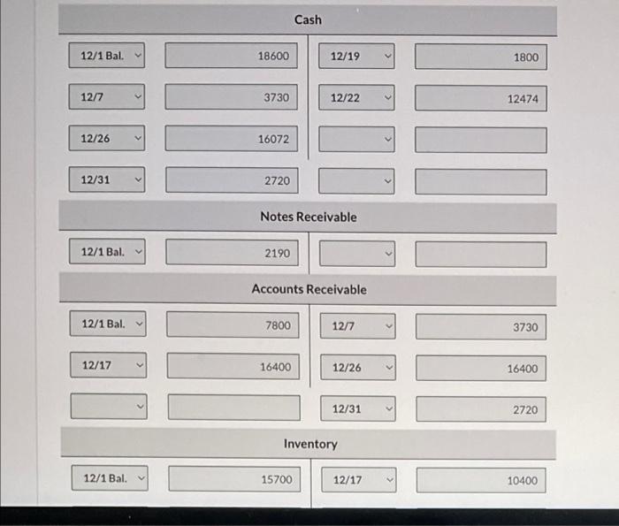 Solved Post the adjusting entries to the ledger T-accounts. | Chegg.com