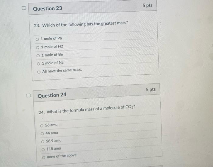 Solved D Question 19 5 pts 19. Which of the following | Chegg.com