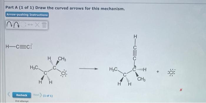 Solved Part A (1 of 1) Draw the curved arrows for this | Chegg.com