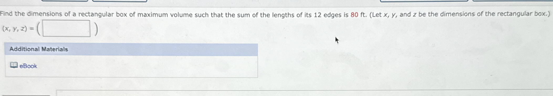 Solved Find the dimensions of a rectangular box of maximum | Chegg.com