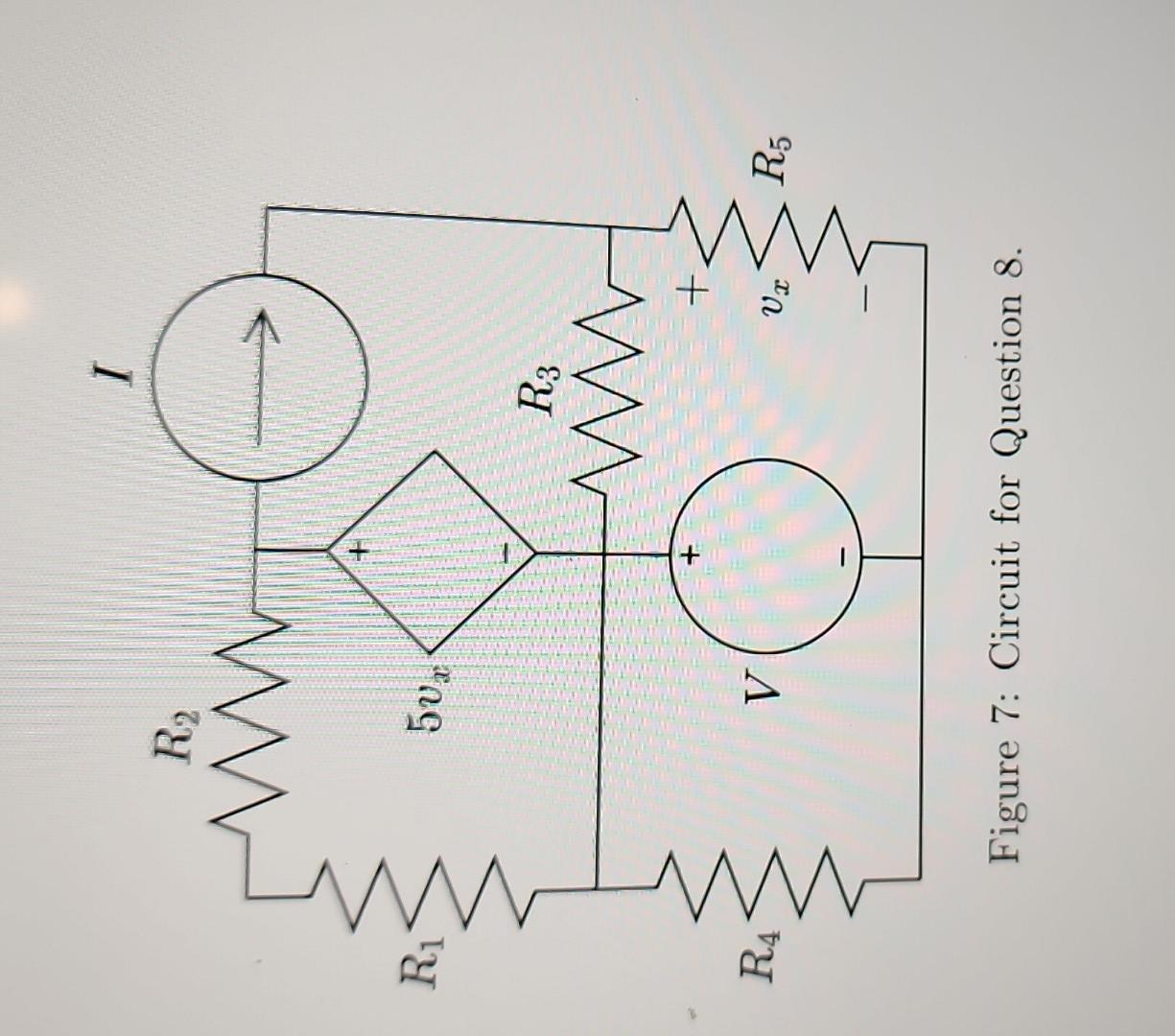 Figure 7: Circuit For Question 8. | Chegg.com