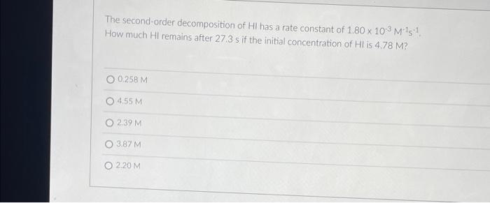 Solved The second-order decomposition of Hi has a rate | Chegg.com