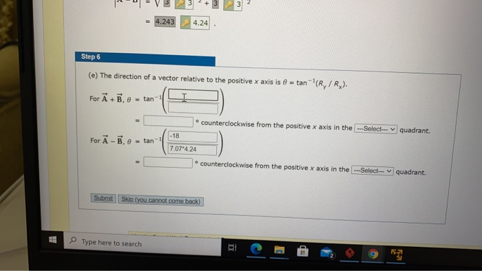 Solved Tutorial Exercise Consider the two vectors A = 21 - 2 | Chegg.com