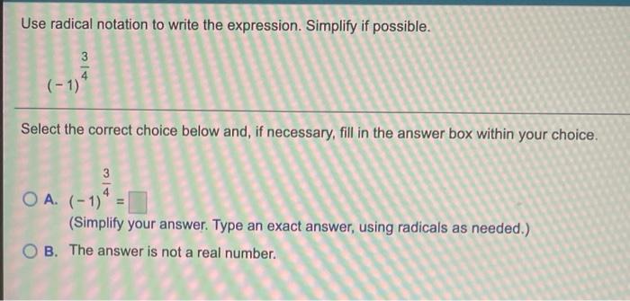 Solved Use radical notation to write the expression. | Chegg.com