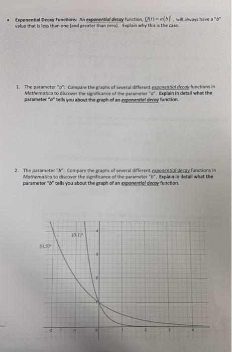 exponential decay function