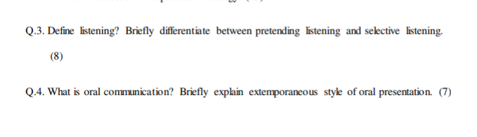 Define Pretending Listening?