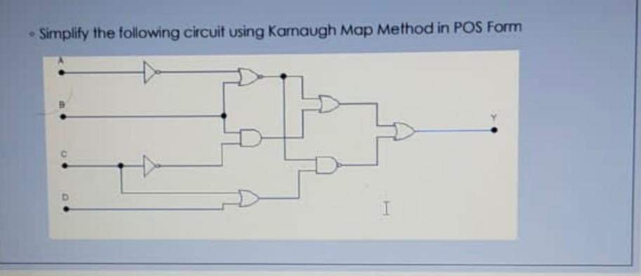 Solved - Simplify the following circuit using Karnaugh Map | Chegg.com