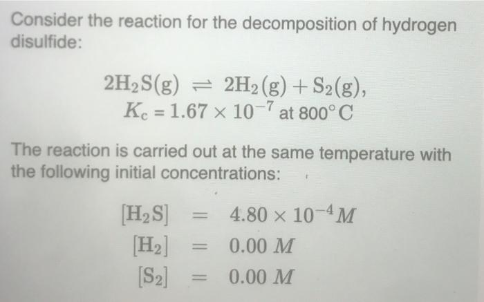 Solved Consider the reaction for the decomposition of | Chegg.com