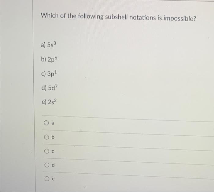 Solved Which ion is isoelectronic with Kr ? a) Br+ b) Cl− c)