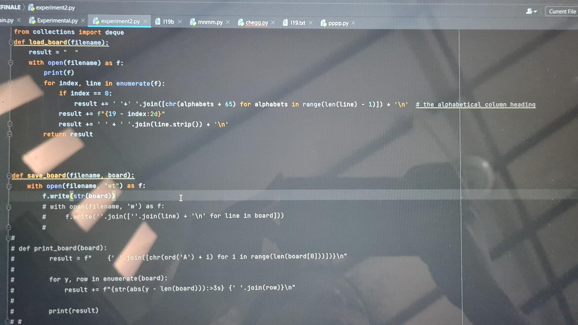 Solved FINALE ) experiment2.pyfrom string import asci1 | Chegg.com