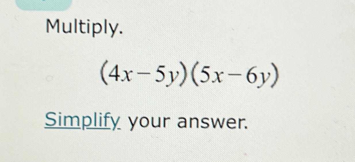 y 6 5 x 4 answer