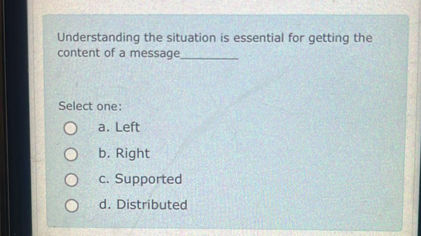 Solved Understanding the situation is essential for getting | Chegg.com
