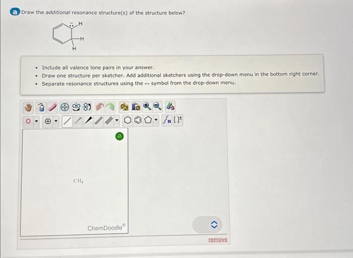 Solved Draw The Additional Resonance Structure S Of The Chegg Com