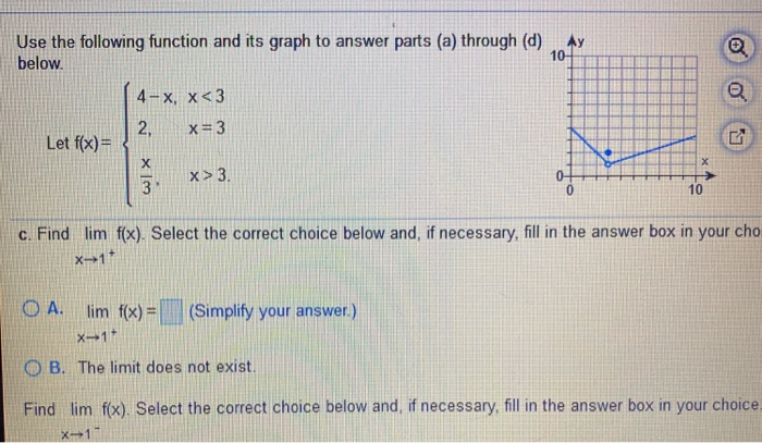 Solved Ay Use the following function and its graph to answer | Chegg.com