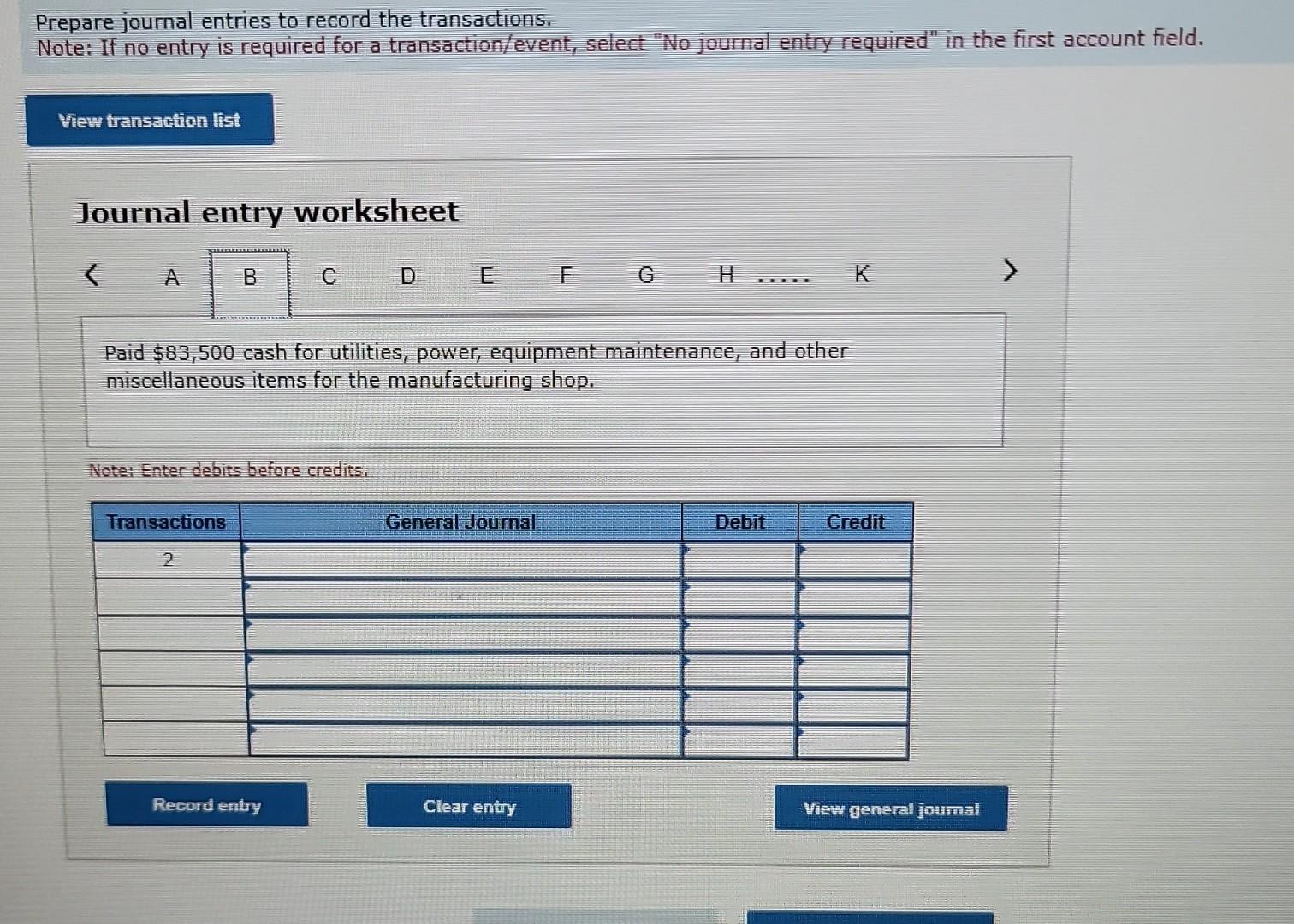 Solved Prepare joumal entries to record the transactions. | Chegg.com