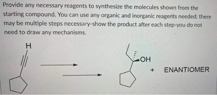 Solved Draw The Structures For The Missing Compounds | Chegg.com