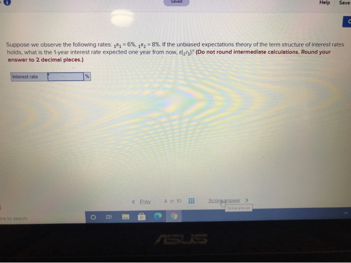 Solved Saved Help Save C Suppose we observe the following | Chegg.com