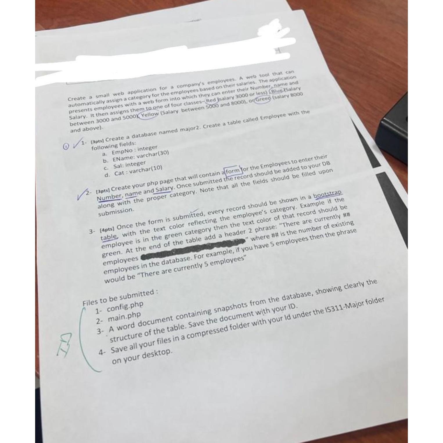 Solved Create a small web application for a company's | Chegg.com