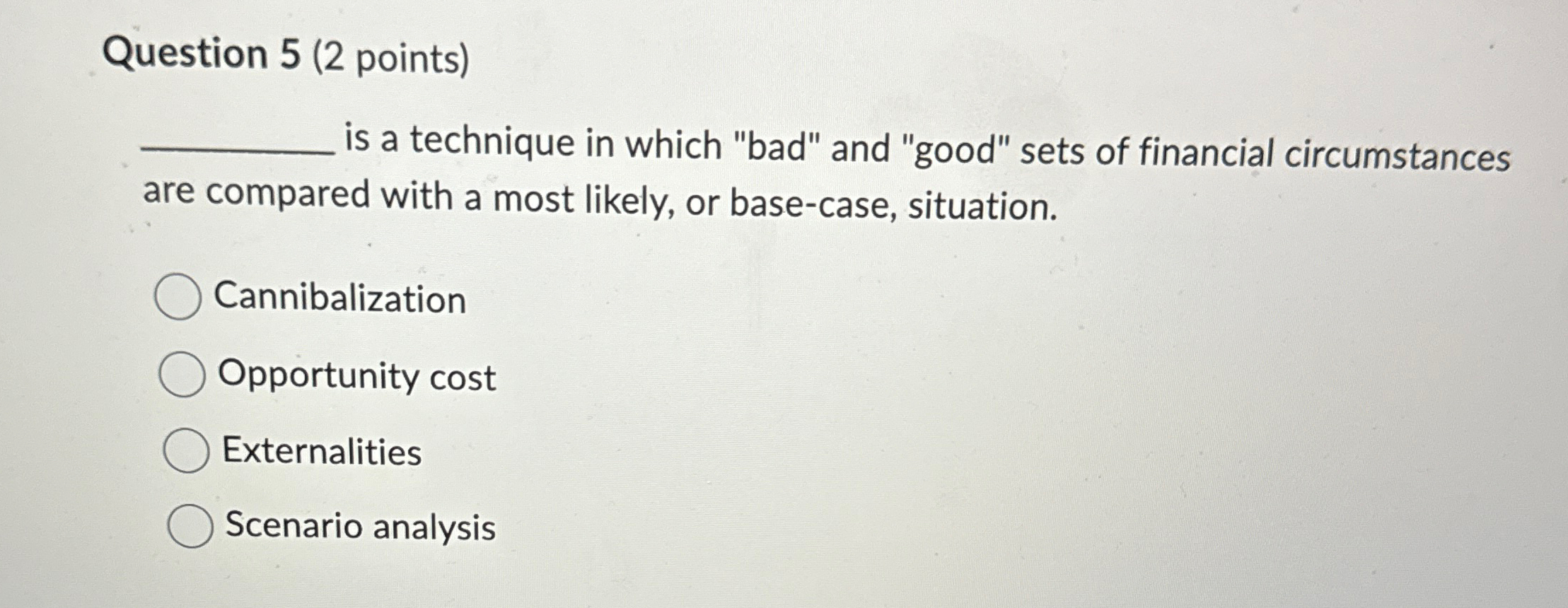 Solved Question 5 (2 ﻿points) ﻿is a technique in which | Chegg.com