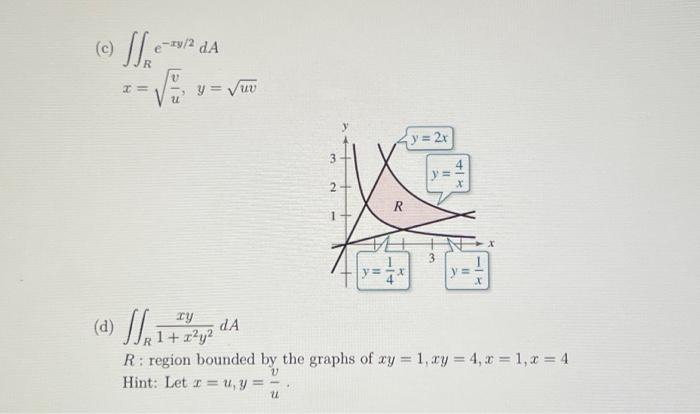 Solved 8. (Hand) Use the indicated change of variables to | Chegg.com