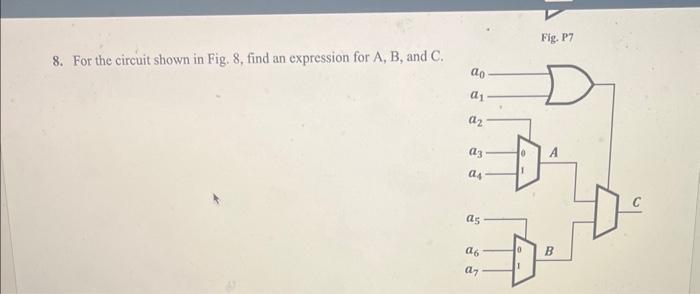 Solved 8. For The Circuit Shown In Fig. 8, Find An | Chegg.com