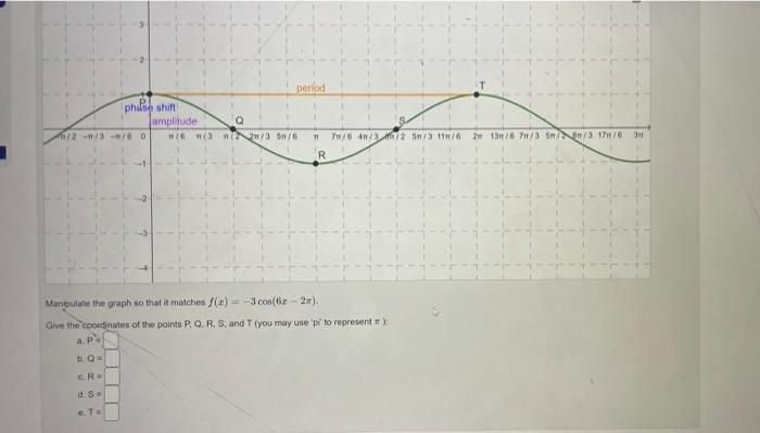 Period Php Shift Amplitude Q 2 3 1 60 3 3 6 11 Chegg Com