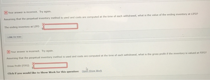 Solved Exercise 8-10 a-c Inventory information for Part 311 | Chegg.com