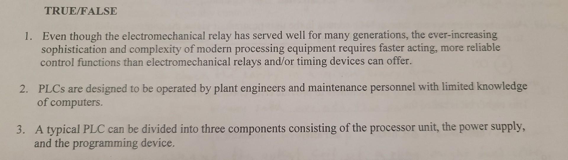 1. Even though the electromechanical relay has served well for many generations, the ever-increasing sophistication and compl