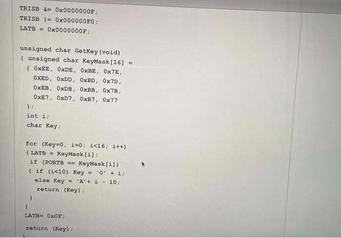 Solved Given the following code and keypad layout, what will | Chegg.com
