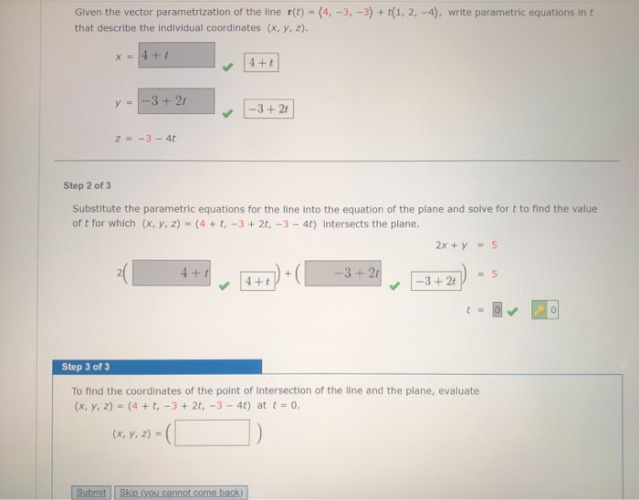 Solved Tutorial Exercise Find the equation of the plane with | Chegg.com