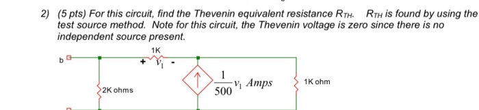 Solved 2) (5 pts) For this circuit, find the Thevenin | Chegg.com