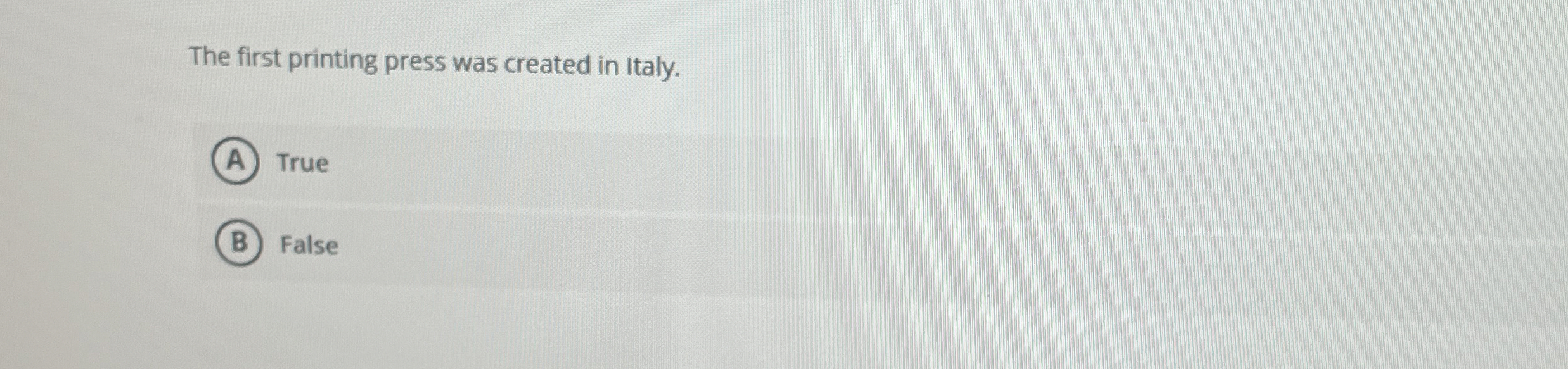 Solved The first printing press was created in