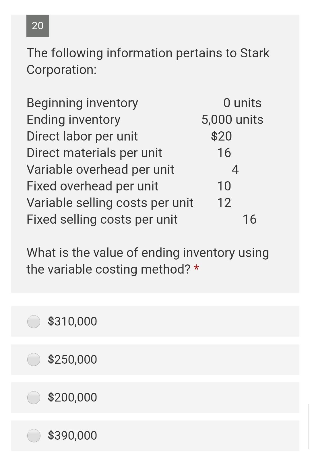 Solved 22 When Production Is Less Than Sales Volume Income Chegg
