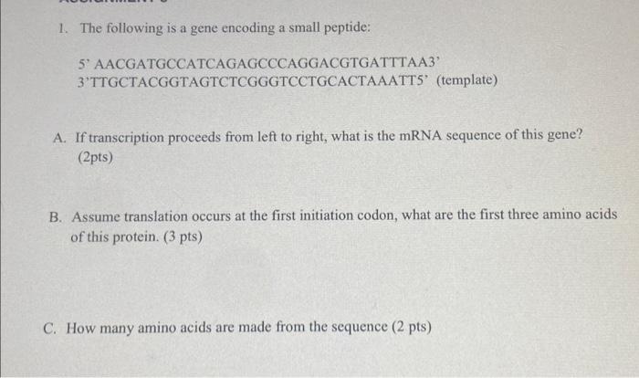 Solved number 1 parts A,B and C plz ive gotten two answers | Chegg.com