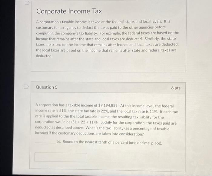 solved-d-corporate-income-tax-a-corporation-s-taxable-income-chegg