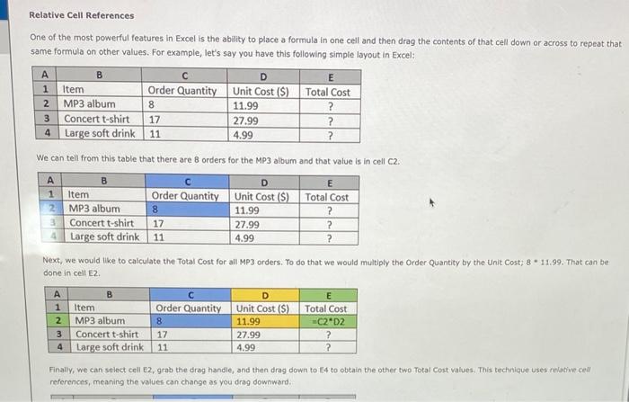 solved-a-microsoft-excel-spreadsheet-is-laid-out-in-a-grid-chegg