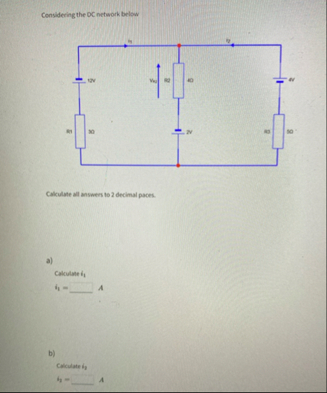 Solved Considering the DC network belowCalculate all answers | Chegg.com