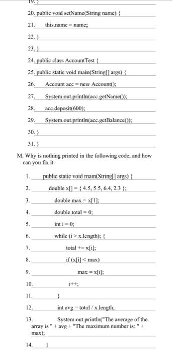 Solved F. Identify the error in the below code. And suggest | Chegg.com